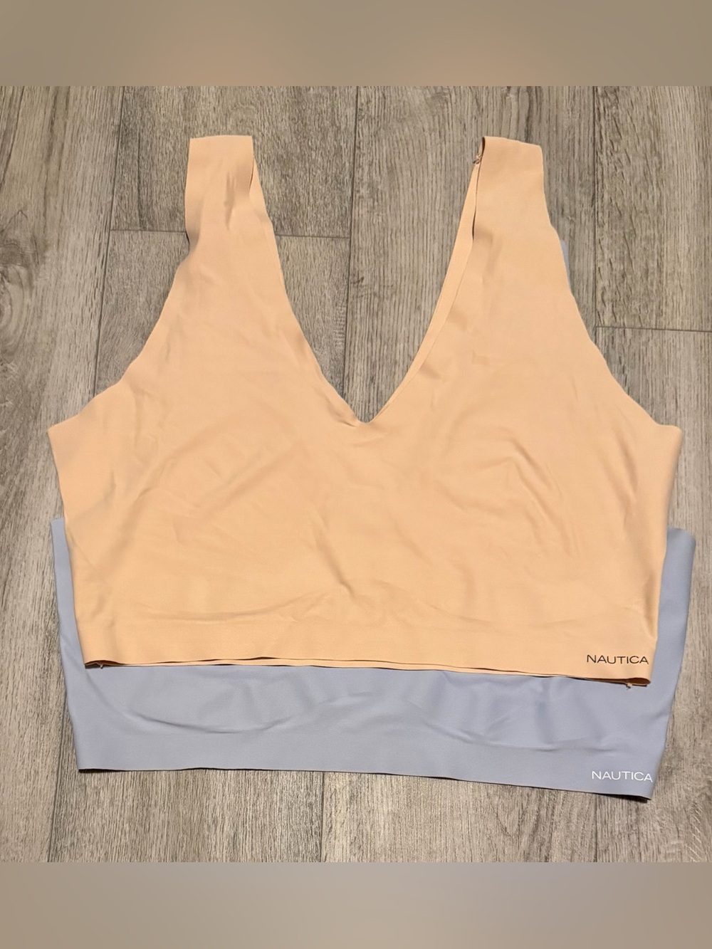 Lot of 2 Nautica Size Large Seamless Bralette Wireless Lounge Comfort Bra - Picture 1 of 6